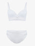 Ensemble bustier à empiècements dentelle - ecru - 1