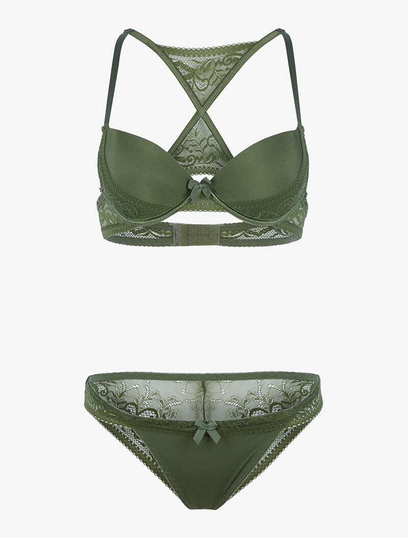 Ensemble à dos nageur stylisé - kaki - 3