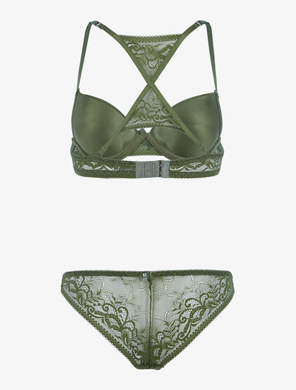 Ensemble à dos nageur stylisé - kaki - 2