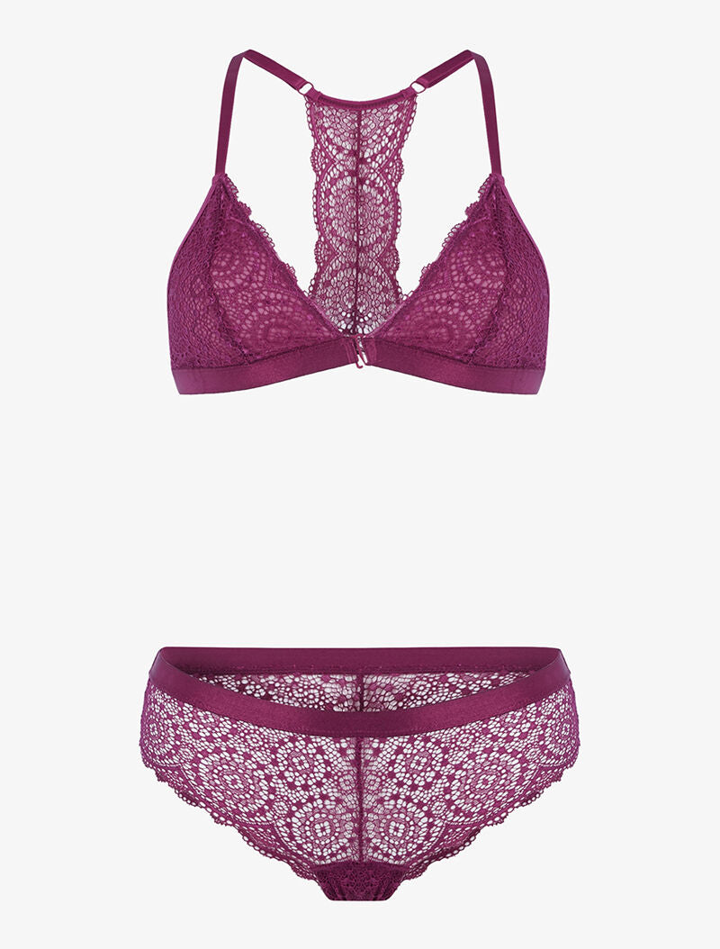 Ensemble soutien gorge sans armatures - rose - 3