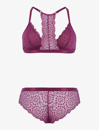 Ensemble soutien gorge sans armatures - rose - 2