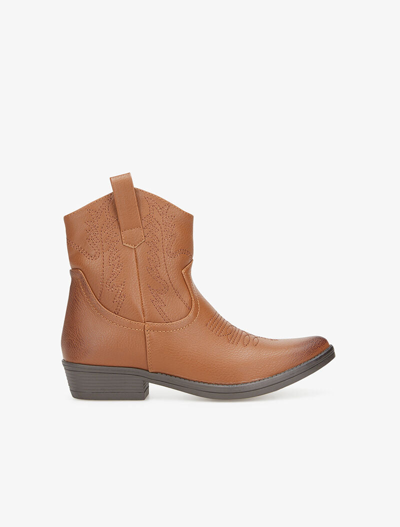 Bottines style western - camel - 2