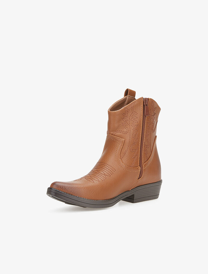 Bottines style western - camel - 4