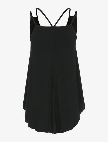 Débardeur à double bretelles - noir - 2