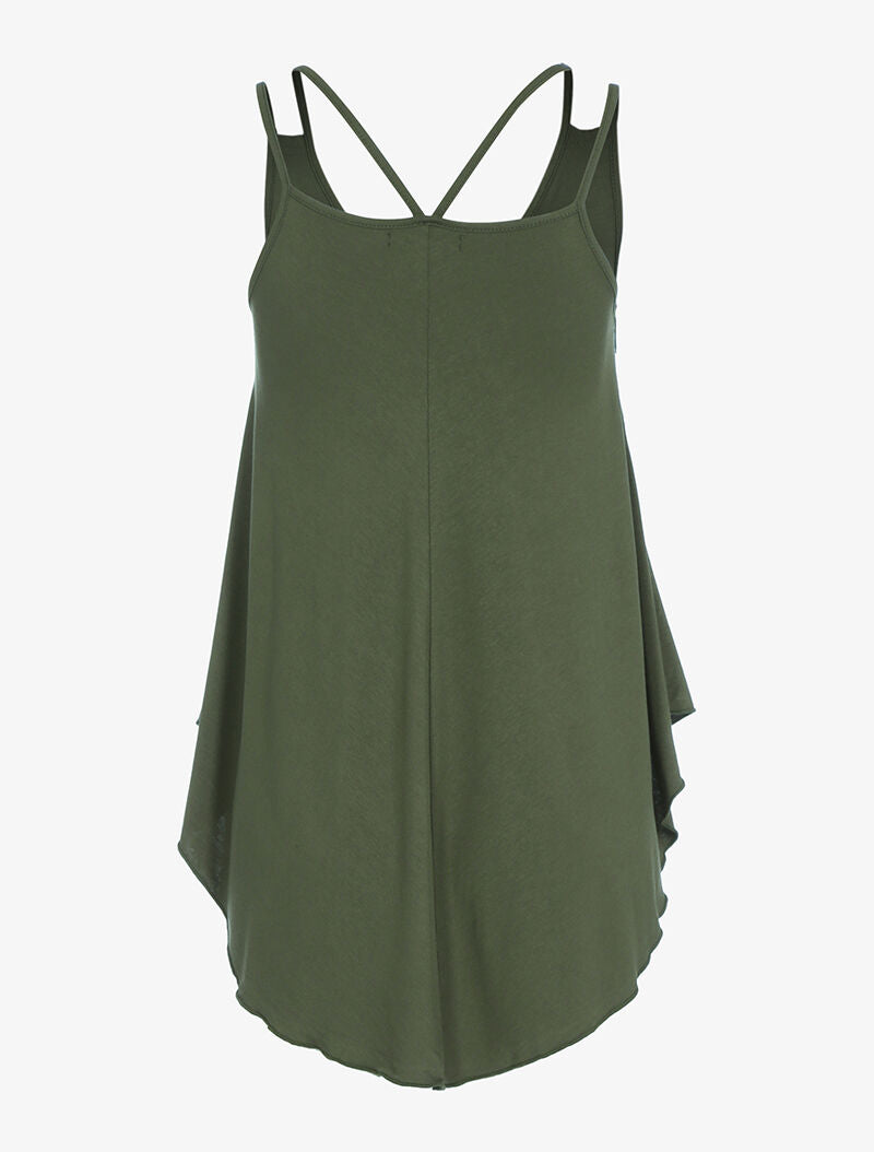 Débardeur à double bretelles - kaki - 2