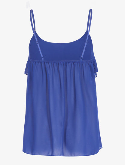 Caraco en voile empiécé - bleu - 5