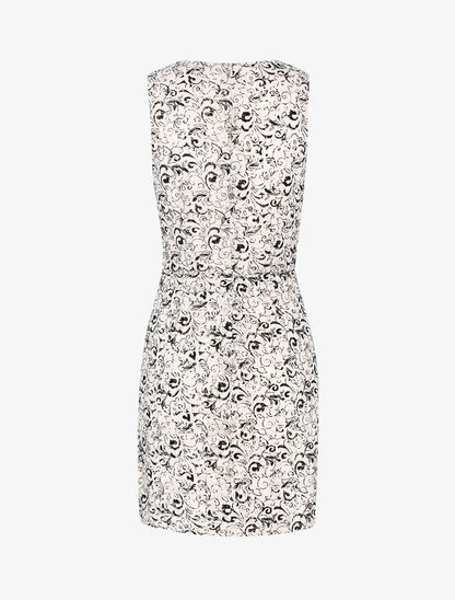 Robe à imprimé baroque effet vieilli - rose - 2