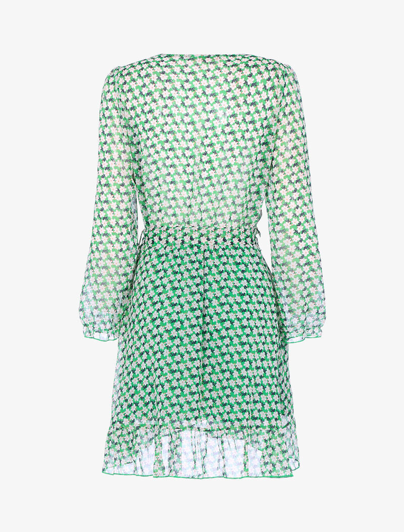 Robe en voile à imprimé fleuri - vert - 2