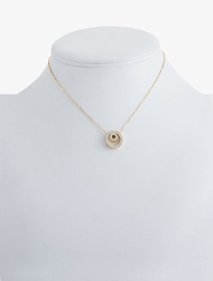 Collier cercles emboités - or - 1