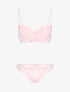 Ensemble bi matière - rose - 1