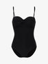 Monokini à bustier coqué - noir - 1