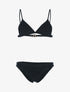 Bikini basique triangle - noir - 1