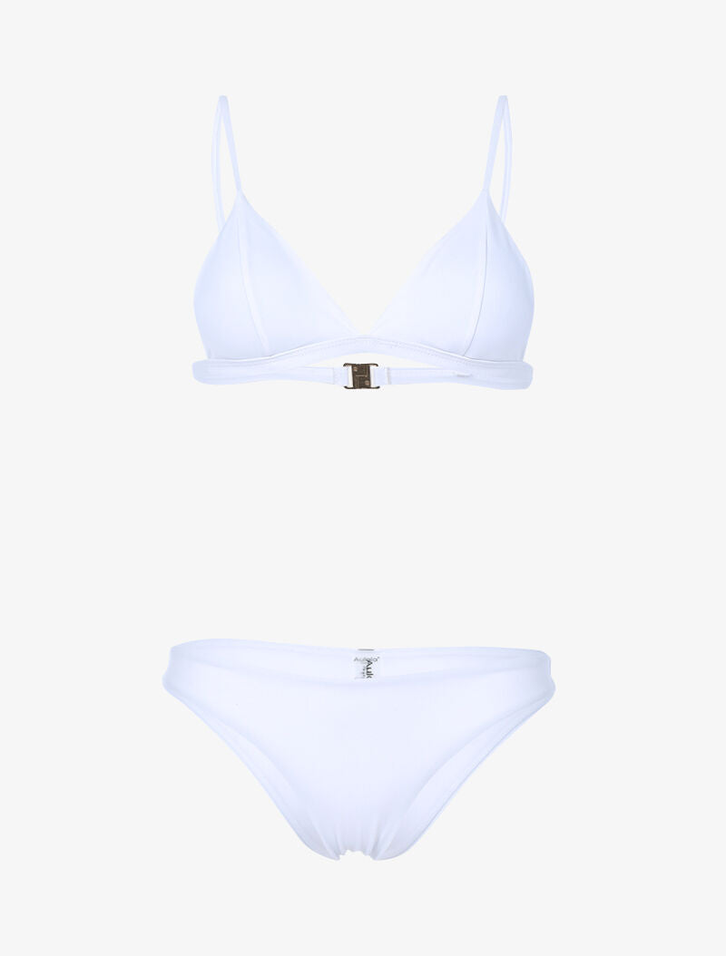 Bikini basique triangle - blanc - 1