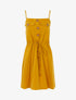 Robe à poitrine ornée de poches - jaune - 1