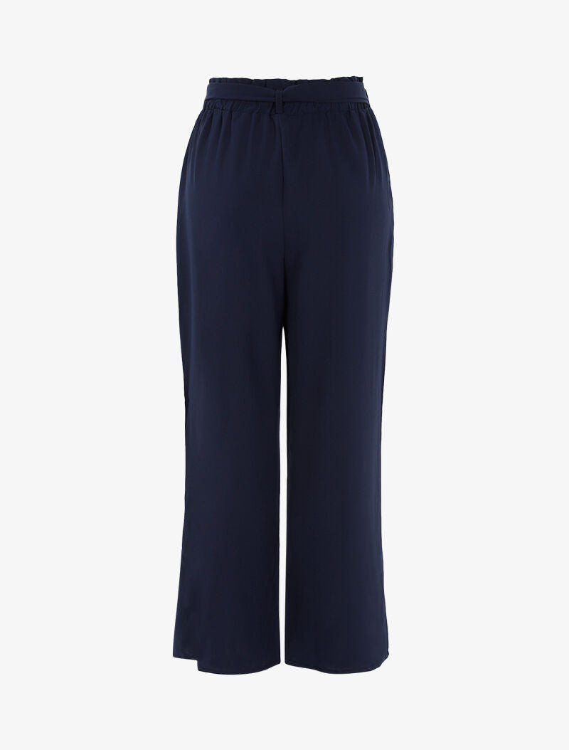 Pantalon fluide coupe large - marine - 2