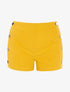 Mini short à boutonnières - jaune - 1