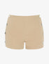 Mini short à boutonnières - beige - 1