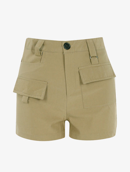 Mini short à poches stylisées - taupe - 3