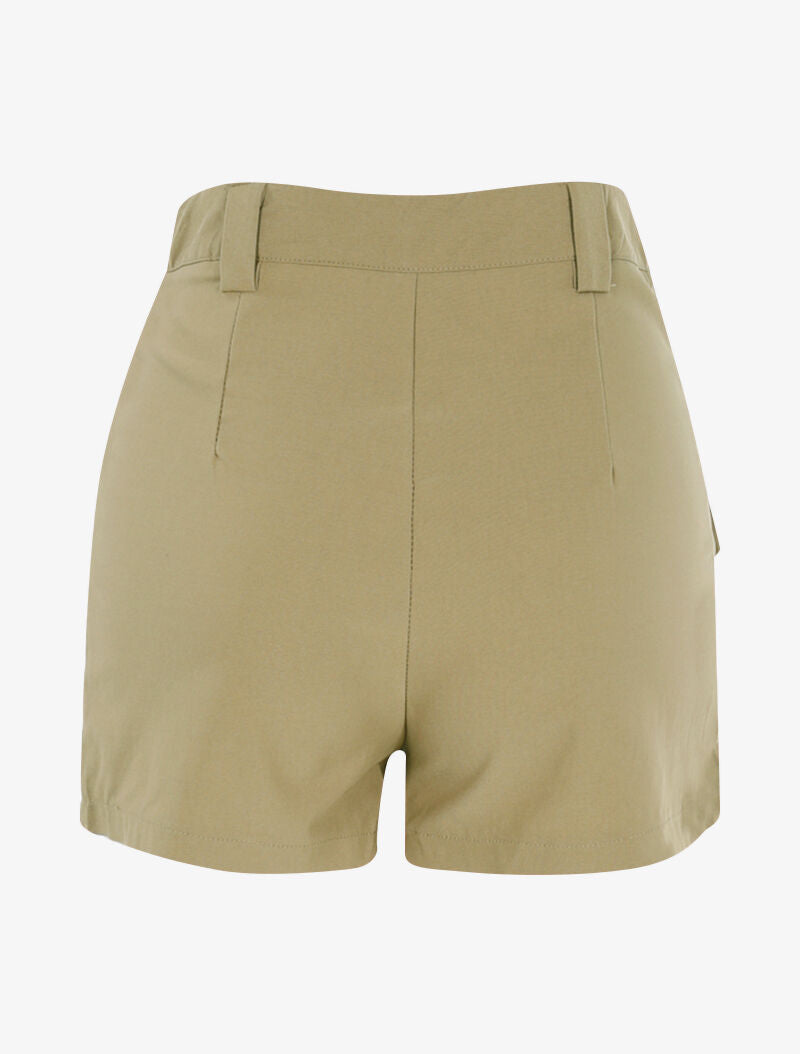 Mini short à poches stylisées - taupe - 2