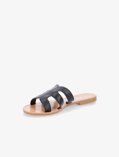 Nu-pieds style spartiates - noir - 3