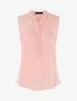 Top style chemise sans manches - rose - 3