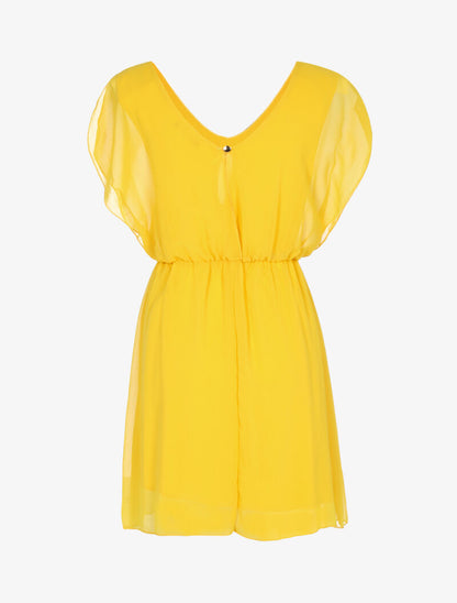 Robe patineuse en voile - jaune - 6