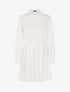 Robe patineuse style chemise - ecru - 3