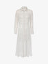 Robe chemise de plage transparente à pois - blanc - 3