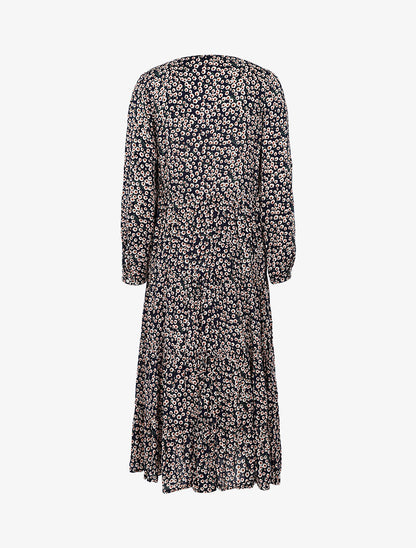 Robe à imprimé pâquerettes - marine - 2