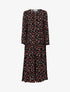 Robe fluide à imprimé floral - noir - 3