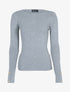 Pull doux à détails boutonnés - gris clair - 1
