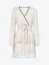 Robe volantée à imprimé pois - beige - 3