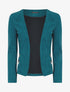 Veste en suédine à zips décoratifs - bleu - 3