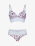 Ensemble bustier à imprimé floral - blanc - 3