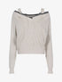 Pull à épaules dénudées - beige - 3