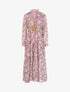 Robe longue à imprimé floral - rose - 1