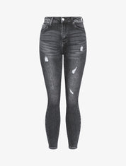 Jean taille haute push-up used - anthracite - 1