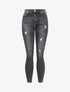 Jean taille haute push-up used - anthracite - 1