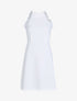 Robe à col américain et dentelle - ecru - 3