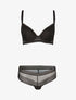 Ensemble emboitant effet broderies - noir - 3