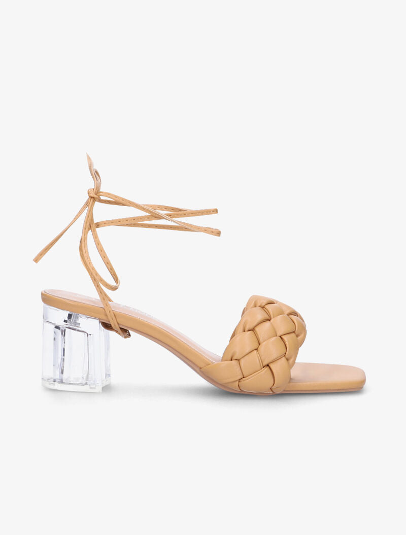 Mules matelassée à liens amovibles - camel - 3