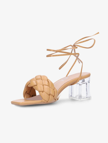 Mules matelassée à liens amovibles - camel - 5