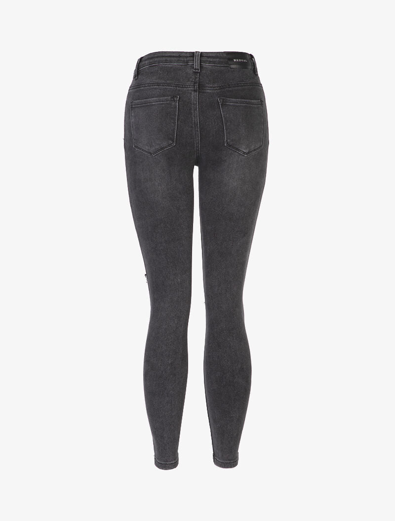 Jean skinny déchiré - anthracite - 4