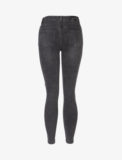Jean skinny déchiré - anthracite - 4