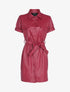 Robe chemise boutonnée - rouge - 3