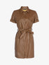 Robe chemise boutonnée - marron - 3