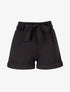 Short uni à ourlets - noir - 1