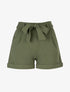 Short uni à ourlets - kaki - 3