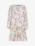 Robe patineuse à imprimés - blanc - 3