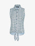 Chemise sans manches à pois - blanc - 3